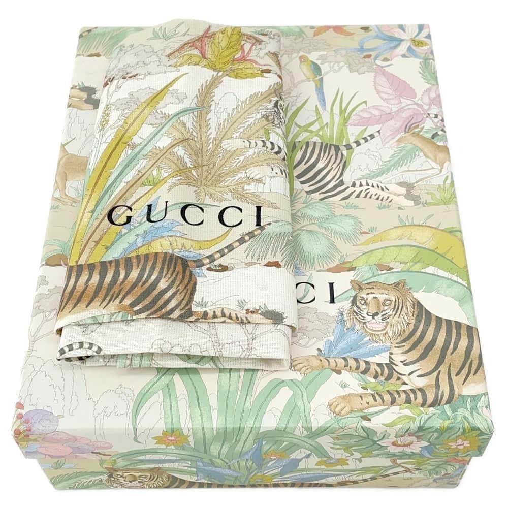 Gucci Shoulder Bag Horsebit Tiger Leather White - Picture 11 of 11